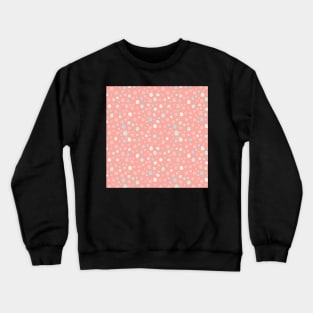 Pink Polka Dot Pattern Crewneck Sweatshirt